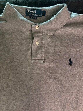 Polo by Ralph Lauren Polo Shirt XL Heather Gray Short Sleeve Cotton Blend